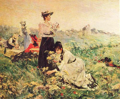 Juan Luna Picnic in Normandy painting oil painting picture